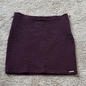 Superdry eggplant stretch pencil skirt